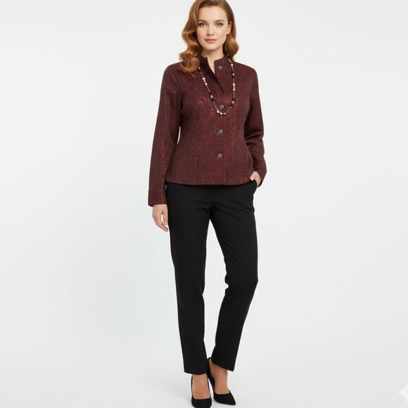 Chico's Jackets & Blazers - CHICO'S Brown/Bronze Button Down Jacket Coat Sz 2/L CHIC!